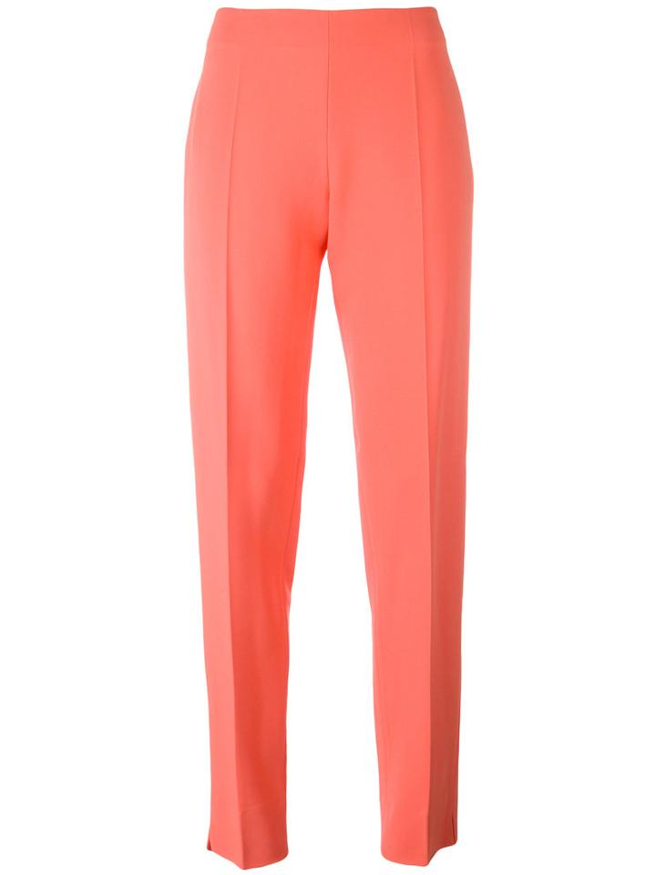 Antonio Berardi - Straight Tailored Trousers - Women - Spandex/elastane/rayon - 44, Yellow/orange, Spandex/elastane/rayon