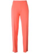 Antonio Berardi - Straight Tailored Trousers - Women - Spandex/elastane/rayon - 44, Yellow/orange, Spandex/elastane/rayon