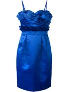 Chanel Vintage Frill Detail Dress - Blue
