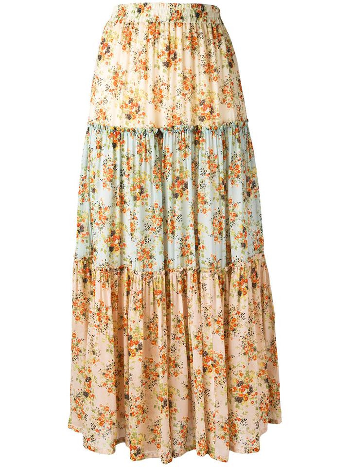 Jucca - Floral Maxi Skirt - Women - Polyester/viscose - 38, Polyester/viscose