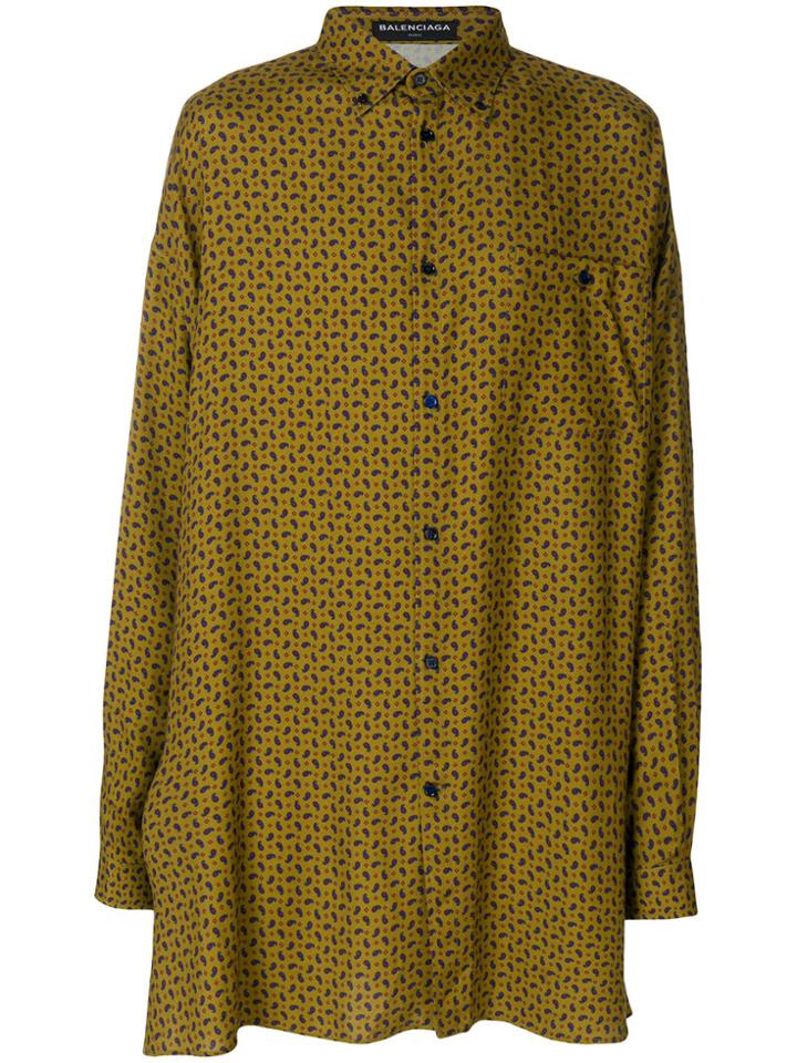 Balenciaga Bal Big Shirt - Yellow & Orange