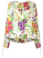 Balenciaga - Floral Print Blouse - Women - Silk/polyamide - 42, Silk/polyamide