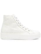 Mm6 Maison Margiela Curly Hi-top Sneakers - White