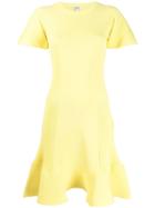 Kenzo Ruffled Skater Dress - Yellow