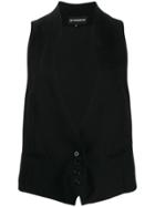 Ann Demeulemeester Sleeveless Blazer - Black