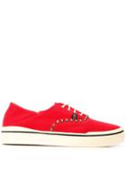 R13 Stud Detail Sneakers - Red