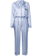 Prada Pajama Style Jumpsuit - Blue