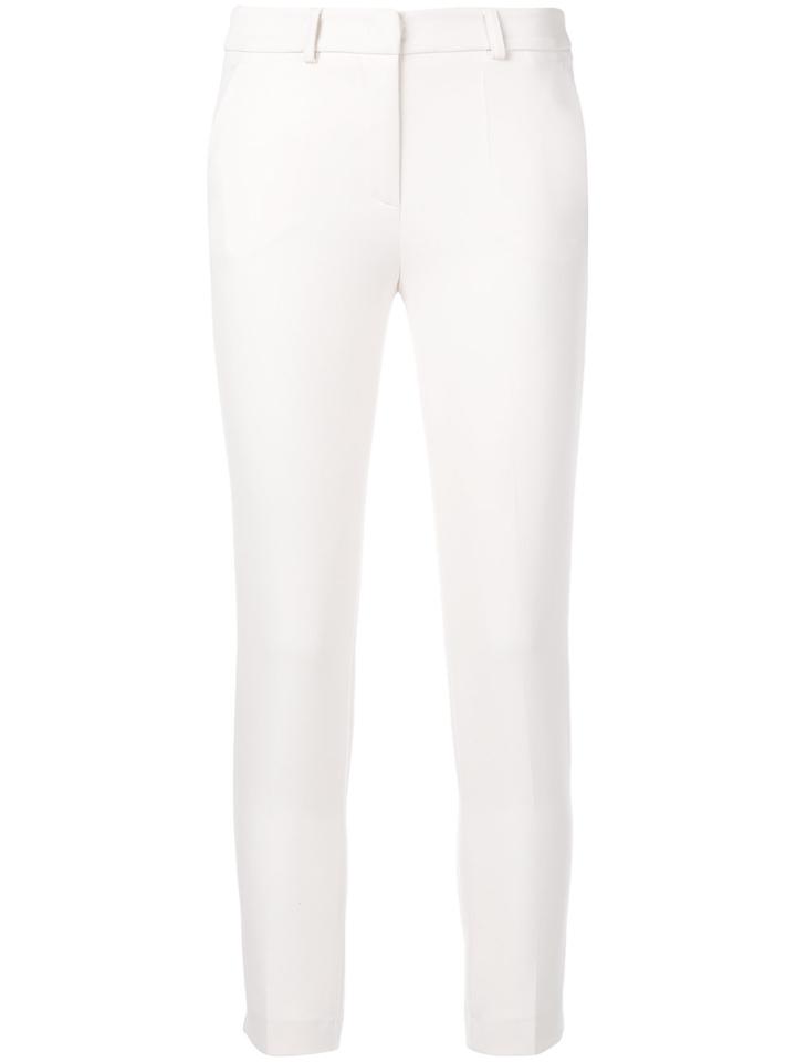 Blanca Skinny Cropped Trousers - Pink & Purple