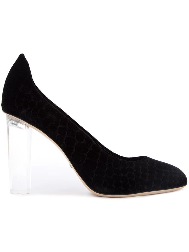 Jerome Rousseau 'niagara' Velvet Pumps - Black