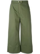 T By Alexander Wang Cropped Trousers - Green