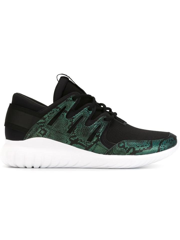 Adidas Originals Tubular Nova Sneakers, Men's, Size: 10, Black, Nylon/leather/rubber