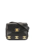 Chanel Pre-owned Cc Logos Belt Bag - Black