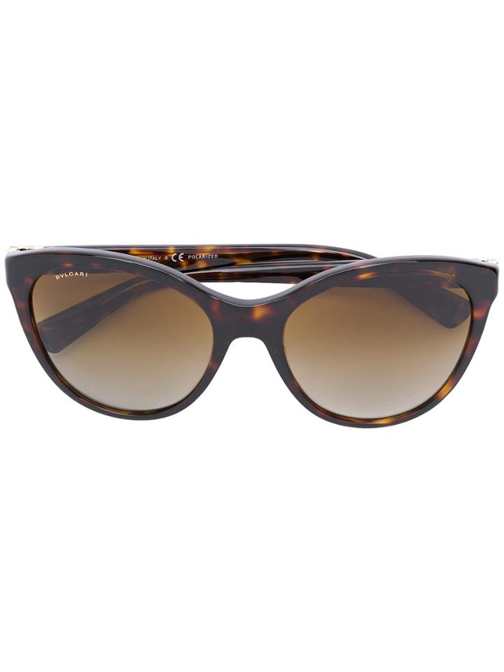 Bulgari Cat Eye Sunglasses - Brown
