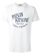 Maison Kitsuné 'palais Royal' Print T-shirt, Men's, Size: Small, White, Cotton