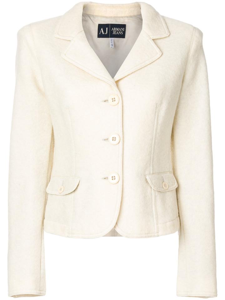 Giorgio Armani Vintage Classic Blazer Jacket - Nude & Neutrals