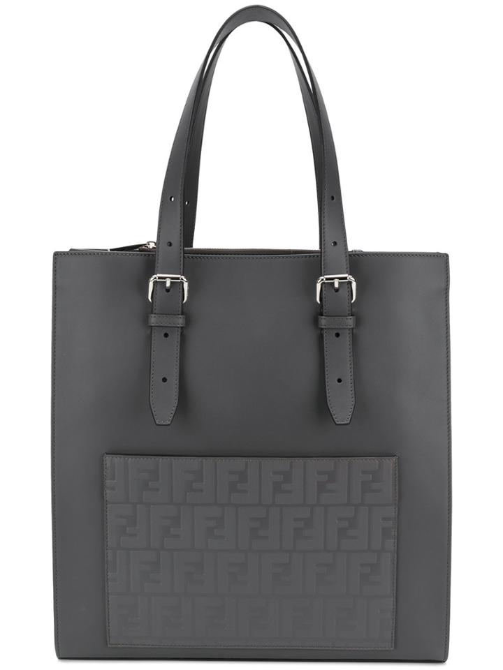 Fendi Slim Tote Bag - Grey