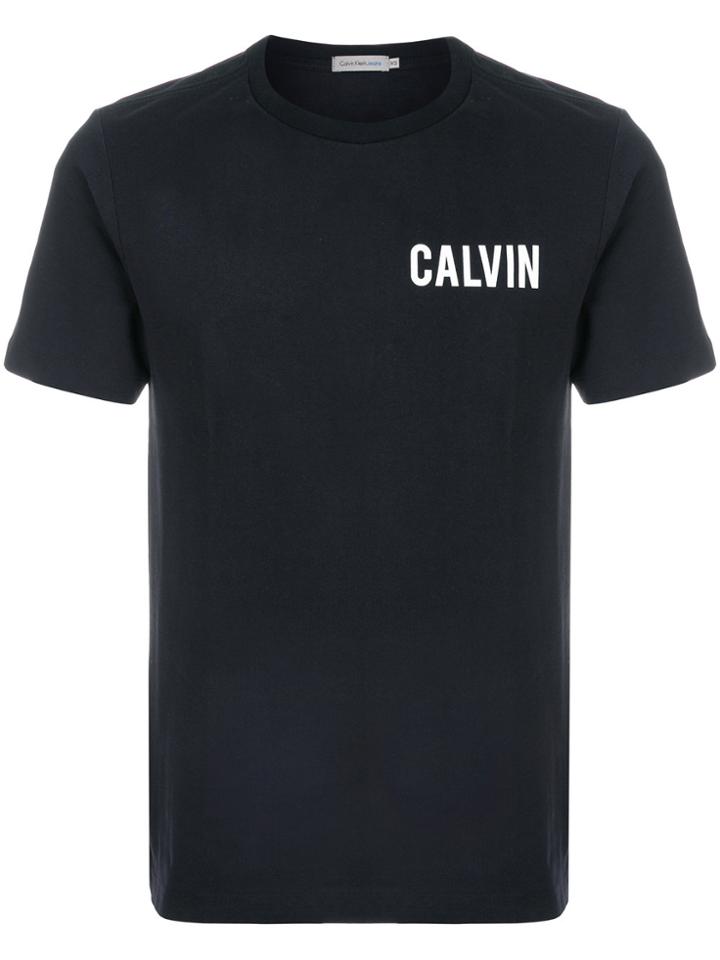 Calvin Klein Jeans Logo Print T-shirt - Black