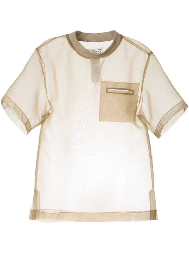 Maison Margiela Sheer T-shirt - Brown