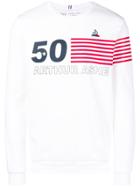 Le Coq Sportif Arthur Ashe Print Sweatshirt - White