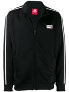 New Balance Striped Sleeves Zipped Sweatshirt - Black