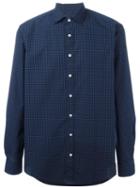 Etro Micro Paisley Print Shirt, Men's, Size: Large, Blue, Cotton