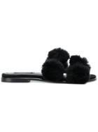 Alexander Wang Rabbit Fur Sandals - Black