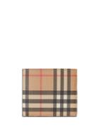 Burberry Vintage Check International Bifold Coin Wallet - Brown