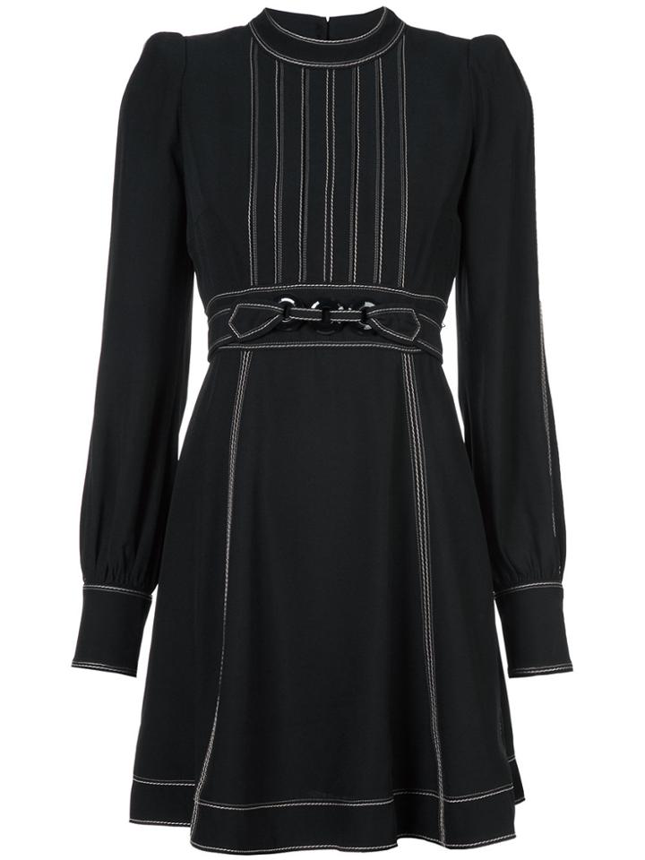 Marc Jacobs Structured Shoulder Day Dress - Black