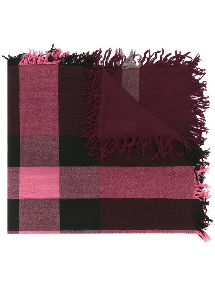 Burberry House Check Scarf, Women's, Pink/purple, Merino