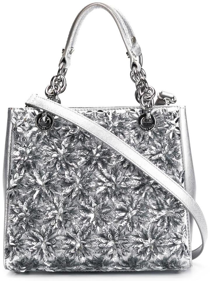 Michael Michael Kors Small 'flora Burst' Crossbody Bag, Women's, Grey