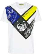 Versace Jeans - Printed T-shirt - Men - Cotton/spandex/elastane - Xxl, White, Cotton/spandex/elastane