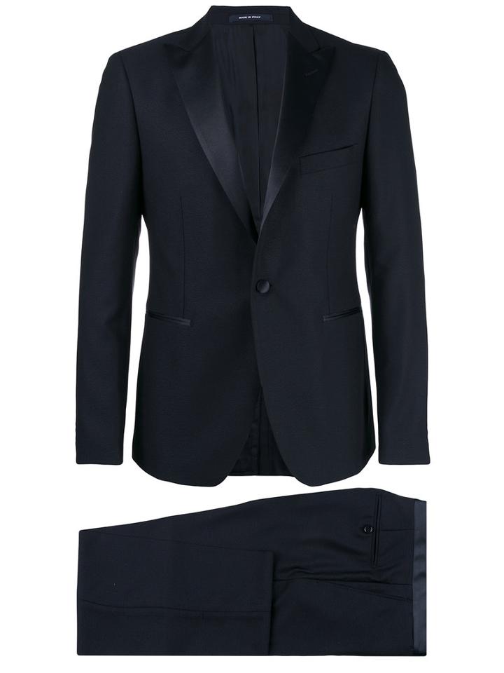 Tagliatore Formal Suit, Men's, Size: 46, Blue, Cupro/virgin Wool