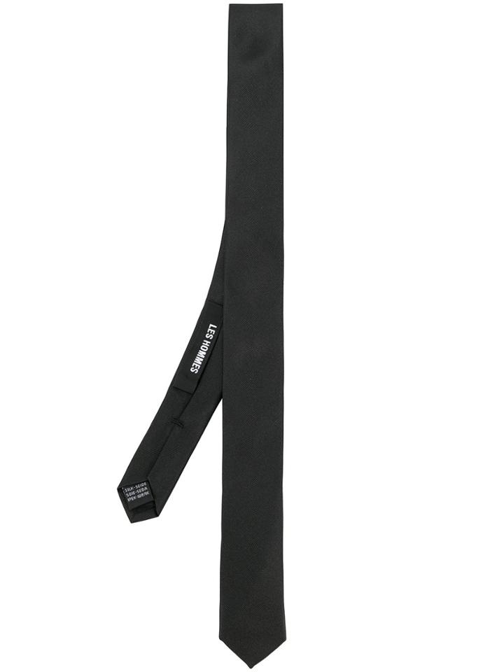 Les Hommes Classic Tie - Black