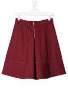 Marni Kids Teen Stitch Detail Skirt - Red