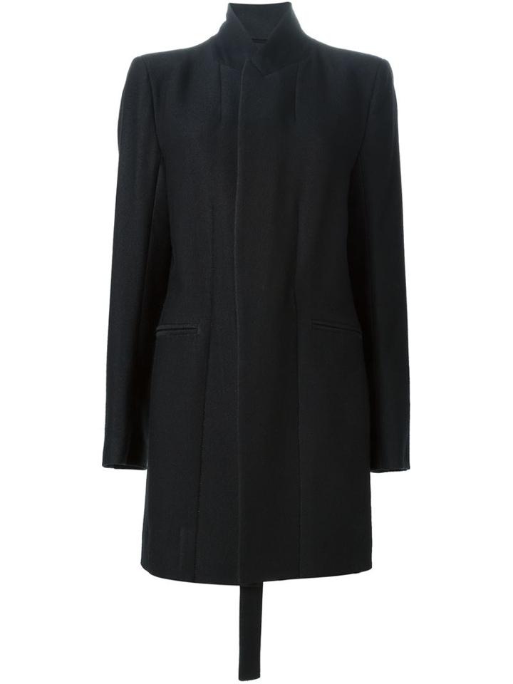 Ann Demeulemeester Open Back Buckled Coat