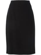 Jean Louis Scherrer Vintage Chevron Knee Length Skirt
