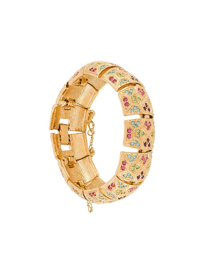 Susan Caplan Vintage 1980s D'orlan Dec-style Bracelet - Gold