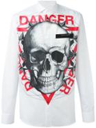 Philipp Plein 'danger' Shirt, Men's, Size: Large, White, Cotton