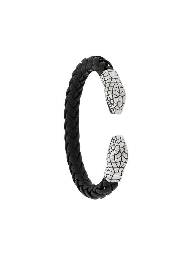 Nove25 Snake Heads Bangle - Black