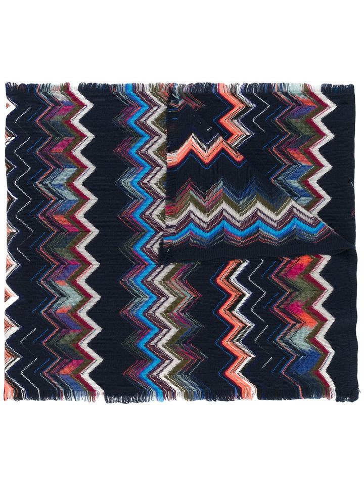 Missoni - Patterned Scarf - Men - Wool/nylon - One Size, Wool/nylon