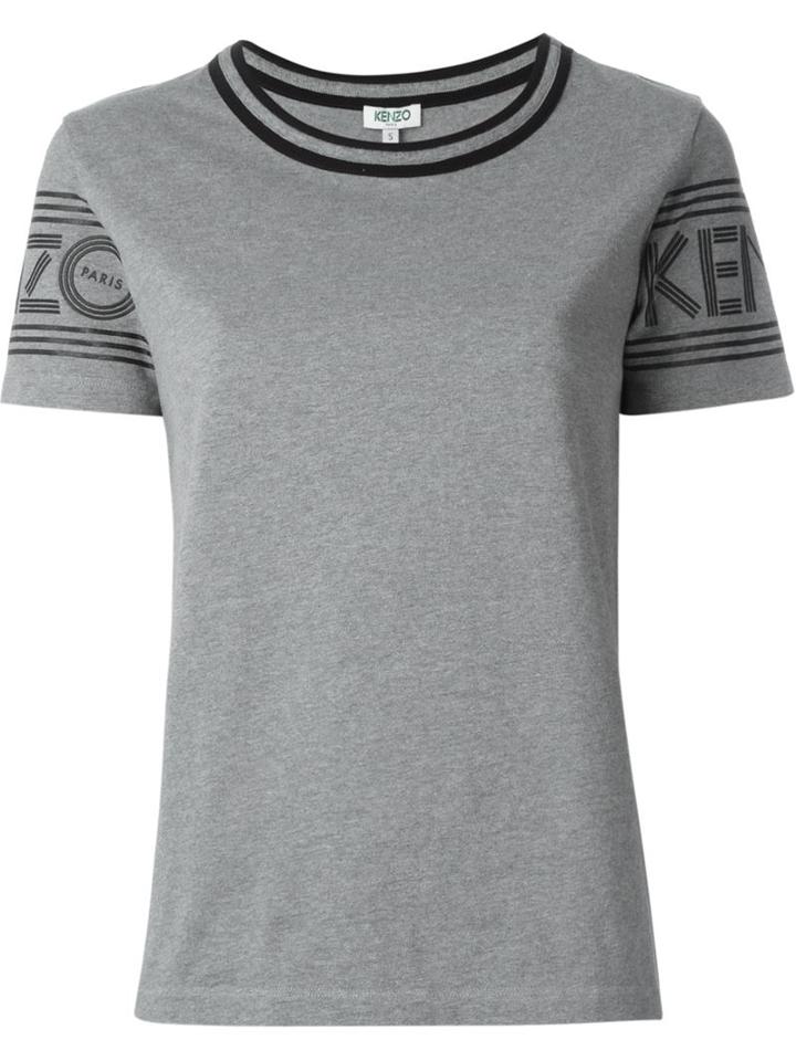 Kenzo - Round Neck T-shirt - Women - Cotton - Xs, Grey, Cotton