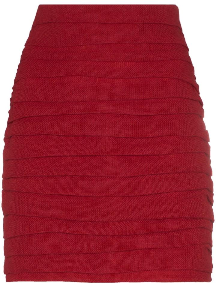 Magda Butrym Fajardo High-waisted Mini-skirt - Red