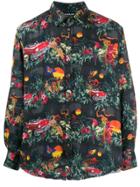 Comme Des Garçons Homme Plus Shredded-sleeve Satin Shirt - Black