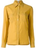 Céline Vintage Chest Pocket Shirt, Women's, Size: 38, Yellow/orange