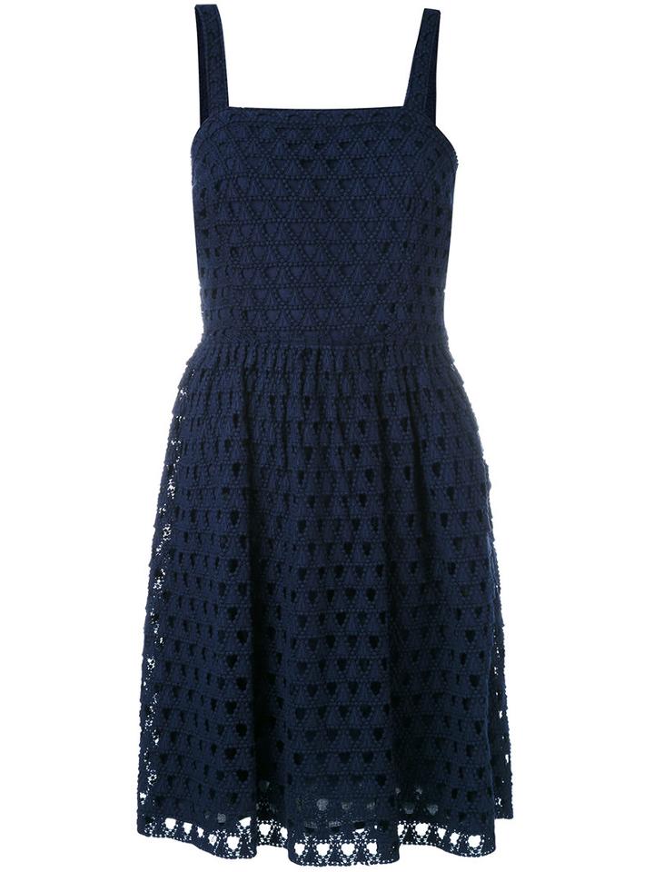 Michael Michael Kors - Crochet Dress - Women - Cotton - 2, Blue, Cotton
