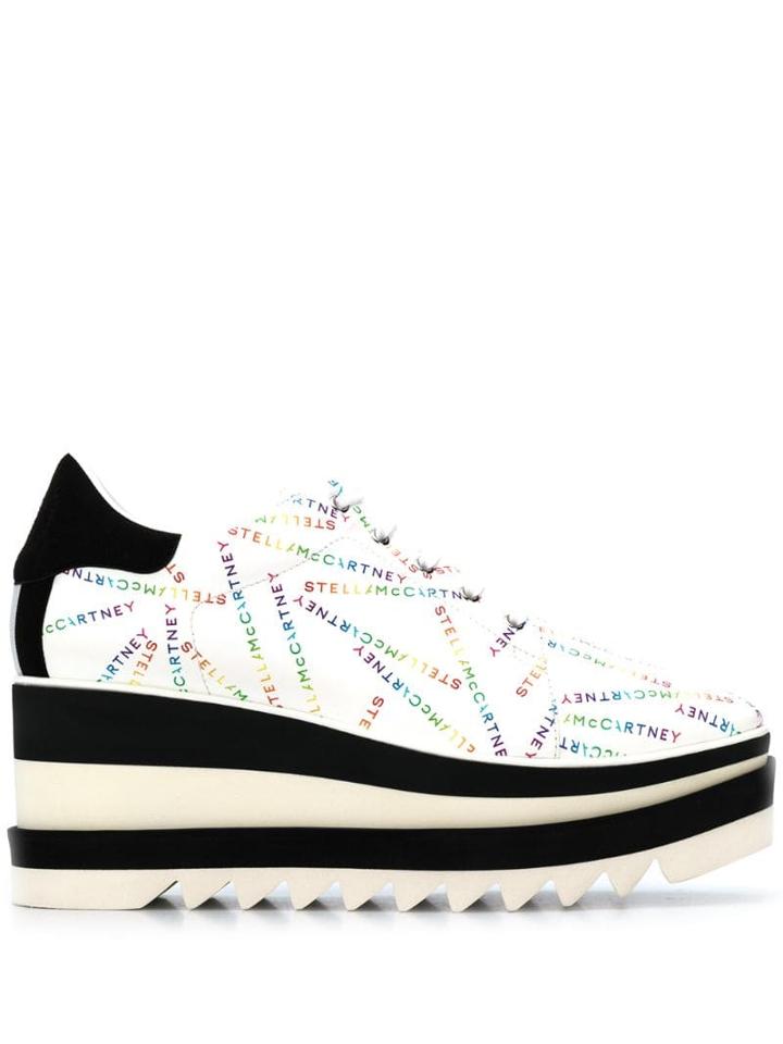 Stella Mccartney Elyse Logo Print Sneakers - White