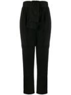 Zimmermann High-waist Belted Trousers - Black