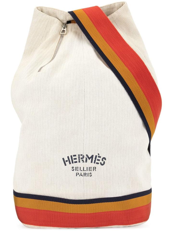 Hermès Vintage Cavalier One Shoulder Bag - White