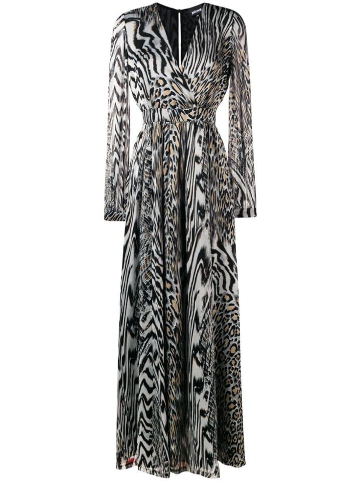 Just Cavalli Animal Print Maxi Dress - Black