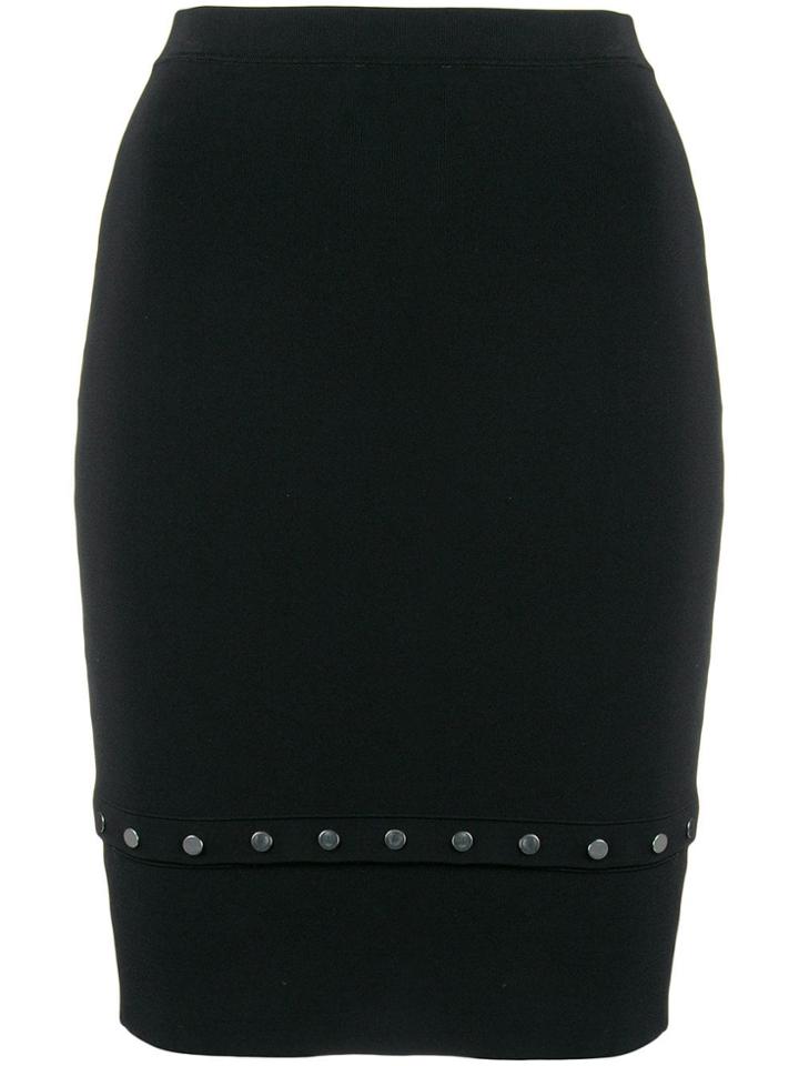 Alexander Wang Studded Pencil Skirt - Black